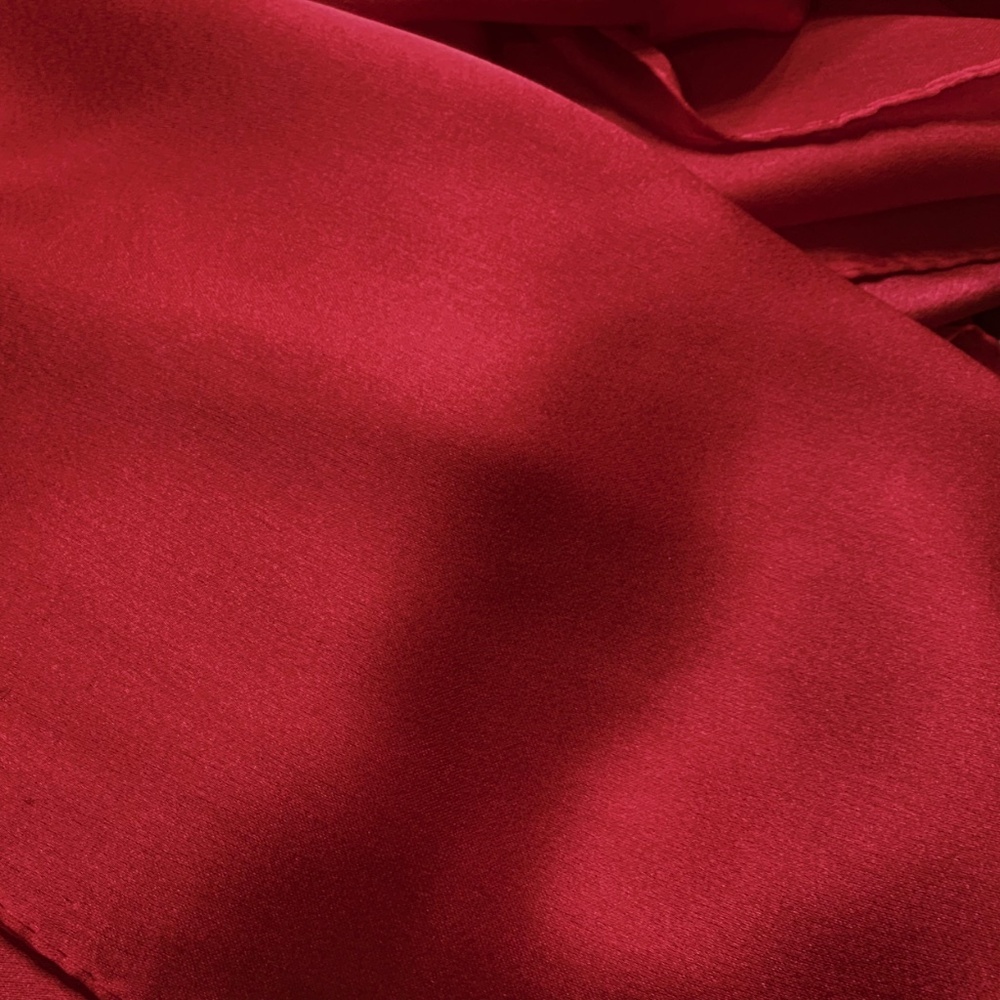 Dark Red 100% SILK SATIN Large Shawl Scarf Wrap Bridesmaid Cover up Wedding Gift - Picture 8 of 8